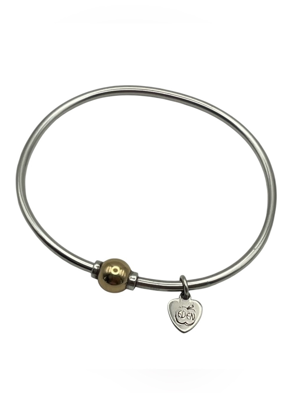 Eden Hand Arts 14k gold & sterling silver Cape Cod screwball bracelet w hang tag